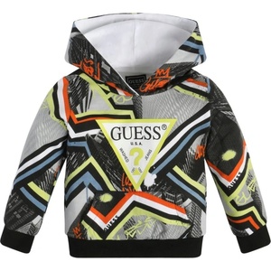GUESS Спортен памучен суичър за момче с геометрични фигури Guess