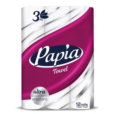 Papia Кухненска Ролка, Бяла МЕГА ПАК 12БР (8765435678)