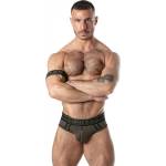  Спортен мрежест джокстрап с атлетичен дизайн, размер XL - Locker Gear Brief Khaki (D-246598)