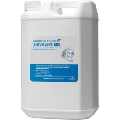 Дезинфектант за ръце Живасепт Е80 течен, 5 l (217086)