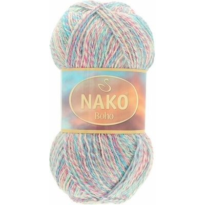 Nako Boho Desen 87726 modro ružová