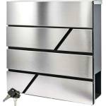 Pepita модерна водоустойчива пощенска кутия от неръждаема стомана - silver (YG22)