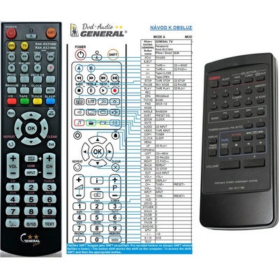 GENERAL Panasonic rak-rx311wm - дистанционно управление дубликат (rak-rx311wm)