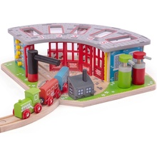 Bigjigs Rail Exkluzivní depo pro 5 vláčků