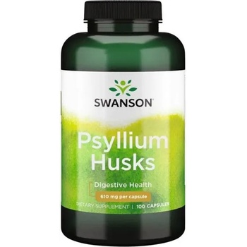Swanson Psyllium Husks, 610 mg, 100 капсули, Swanson (SW802)