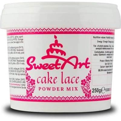 SweetArt hmota na jedlou krajku Cake Lace Powder 250 g