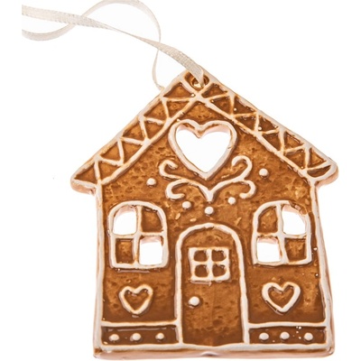 Dakls Керамична Коледна украса 10 cm Gingerbread House - Dakls (FUD22094)
