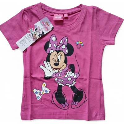 Krásné dívčí tričko s krátkým rukávem Minnie Mouse