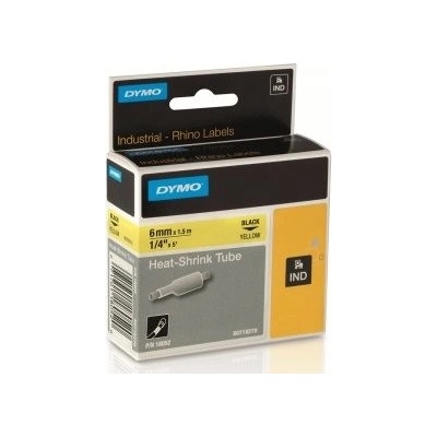 zmršťovacia bužírka DYMO 18052 D1 RHINO Black On Yellow Tube (6mm) (S0718270)
