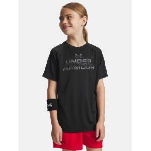 Under Armour Момчешка тениска Under Armour UA Tech Split Wordmark SS-BLK Under Armour | Cheren | Момчешки | 122