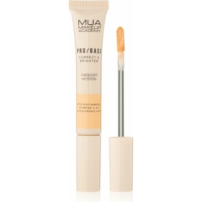 MUA Makeup Academy PRO/BASE Colour Corrector rozjasňujúci korektor Correct & Brighten – Peach Medium 10 ml