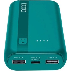 Cellularline Портативна батерия Cellularline - Essence Entry, 10000 mAh, зелена (15035)