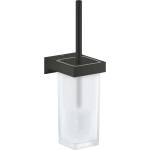GROHE Selection Cube - Стенна тоалетна четка с държач, млечно стъкло/матово черно 408572430 (408572430)