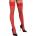 Cottelli Collection Hold-up Stockings with 9cm Lace Trim 2520664 Red 2-S