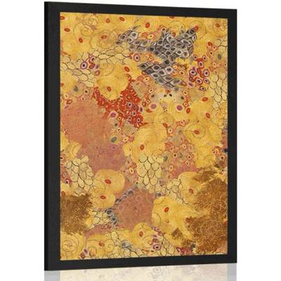 Plakát abstrakce ve stylu G. Klimta - 20x30 black