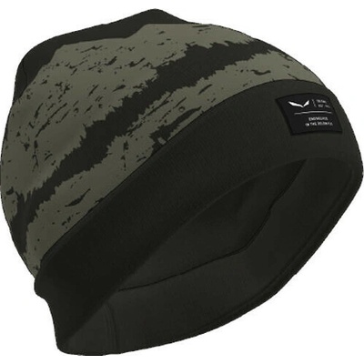 Salewa Čiapka Logo Beanie Dark Olive/Black Out