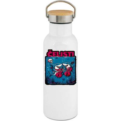 123TRIKO termoska Čelisti 500 ml vtipné