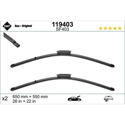 SWF se spojlerem VisioFlex 650+550 mm 119403