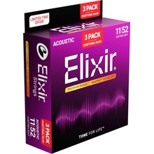 Elixir Nanoweb Acoustic 16568 3-pack