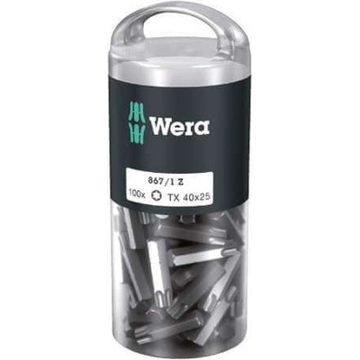 Wera 072452 Houževnaté bity 1/4" TX 40 867/1 Z TORX DIY 100 ks