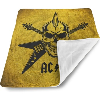 Sablio Detská deka pre bábätko ACDC Lebka