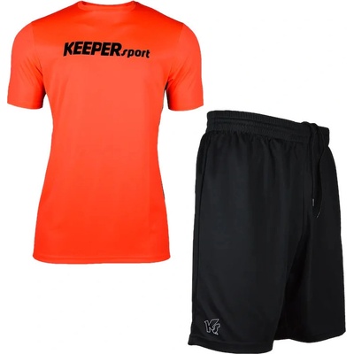 KEEPERsport GK-TRAINING S/S SET + SHORTS JUN oranžová