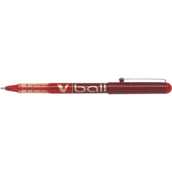 Pilot Писалка Pilot Ball-liner с капачка V-Ball 0, 7 червена (134722)