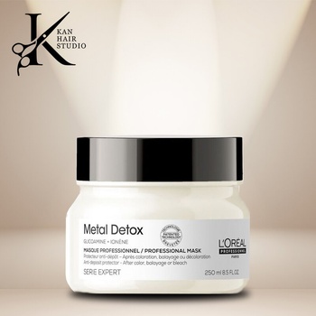L'Oréal Serie Expert Metal Detox дълбоко подхранваща маска за боядисана и увредена коса 250 ml