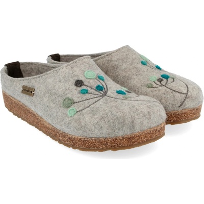 Дамски пантофи Haflinger Women's Grizzly Amaya Slippers - Stone Grey Melange - размер 42 (EU) (126-0665-0317)