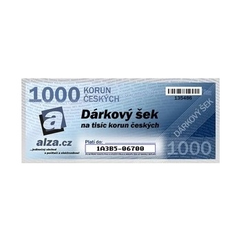 Dárkový poukaz Alza.cz na nákup zboží v hodnotě 1000 Kč