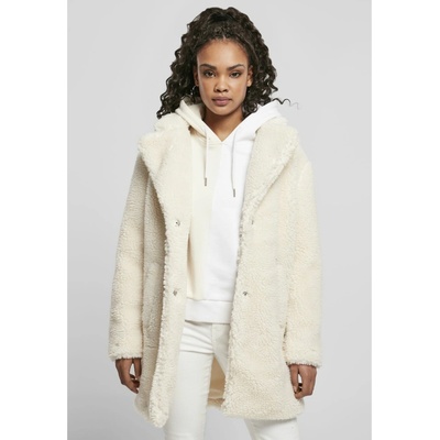 Urban Classics Ladies Sherpa coat whitesand