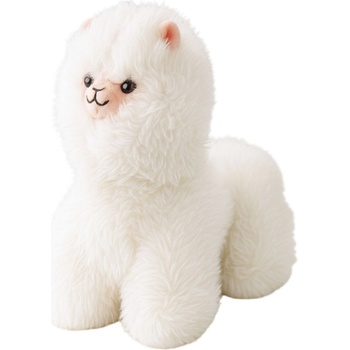 LEAN Toys Плюшена играчка Lean Toys - Лама, 40 cm, бяла (22371)