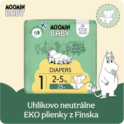 Moomin Baby 1 Newborn 2–5 kg 25 ks