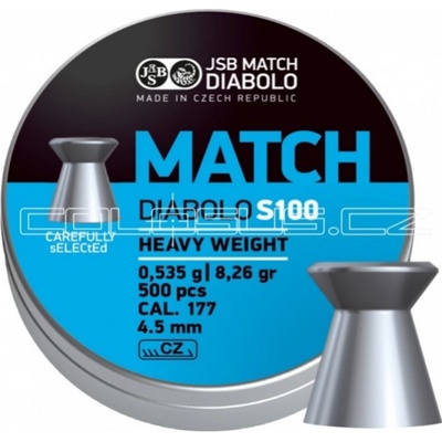 Diabolky JSB Match S100 4,51 mm 500 ks
