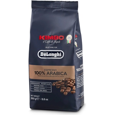 KIMBO Кафе на зърна KIMBO Delonghi - 100% ARABICA - 0.250 кг (DLSC612)