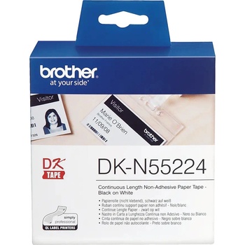 Brother Лента Континуум Хартия Оригинал Brother Черно на Бяло DKN55224 за P-TOUCH QL-1100|QL-800|QL-810|QL-1050|QL-1060|QL-500|QL-560|QL (DKN55224)