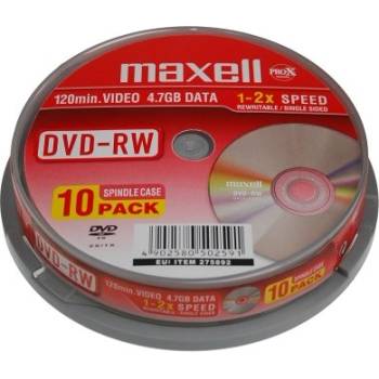 Maxell DVD-RW 4,7GB 2x, spindle, 10ks (275892)