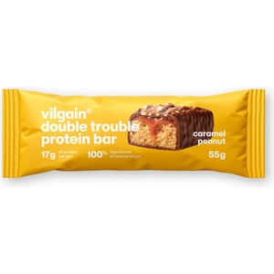 Vilgain Double Trouble протеинов бар - Фъстъци със солен карамел