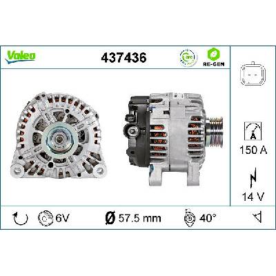 Alternátor VALEO 437436