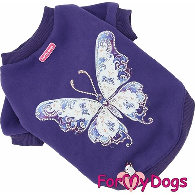 FOR MY DOGS Tričko BUTTERFLY PURPLE