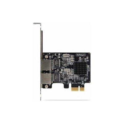 Startech 2-Port Gigabit PCIe Network Adapter Card, TAA Compliant - Síťový adaptér - PCI Express x1 - Gigabit Ethernet x 2 - černá - kompatibilní s TAA – Hledejceny.cz