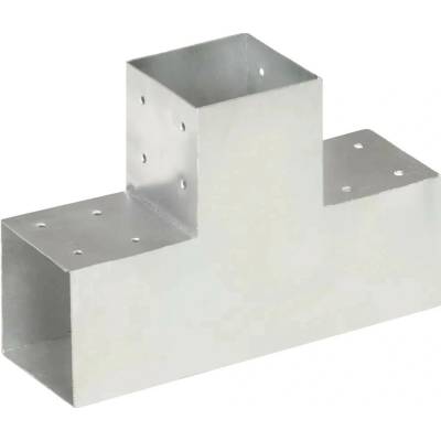 Greatstore Trámová spojka ve tvaru T pozinkovaný kov 101 x 101 mm