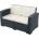 Bogdan Furniture Am Канапе 2-ка Monako, антрацит с възглавнички