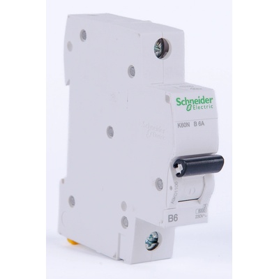 Schneider Electric 1P B6A K60N 6kA A9K01106
