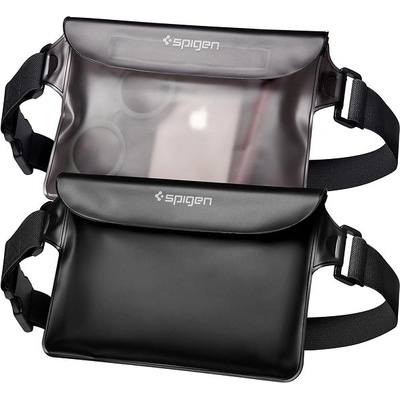 Pouzdro Spigen Aqua Shield WaterProof Waist Bag A620 2 Pack černé + Transparent černé