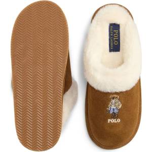 Ralph Lauren пантофи дамски от велур Kayleigh Br