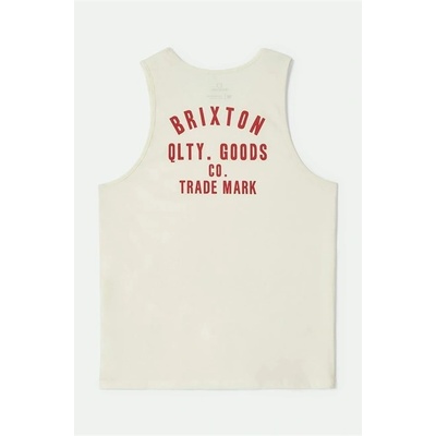 Brixton Woodburn Tank Top Off White/Crimson
