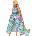 Barbie Mattel Barbie Extra Fancy кукла в синя цветна рокля (HHN14) (72552)