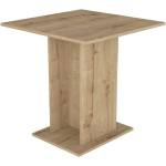 TopMebel Маса за хранене Allos TopMebel от меламин в цвят сапфирен дъб 75x75x77cm