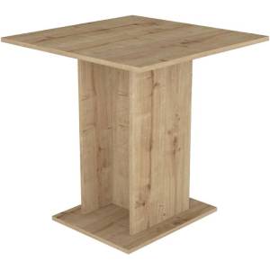 TopMebel Маса за хранене Allos TopMebel от меламин в цвят сапфирен дъб 75x75x77cm